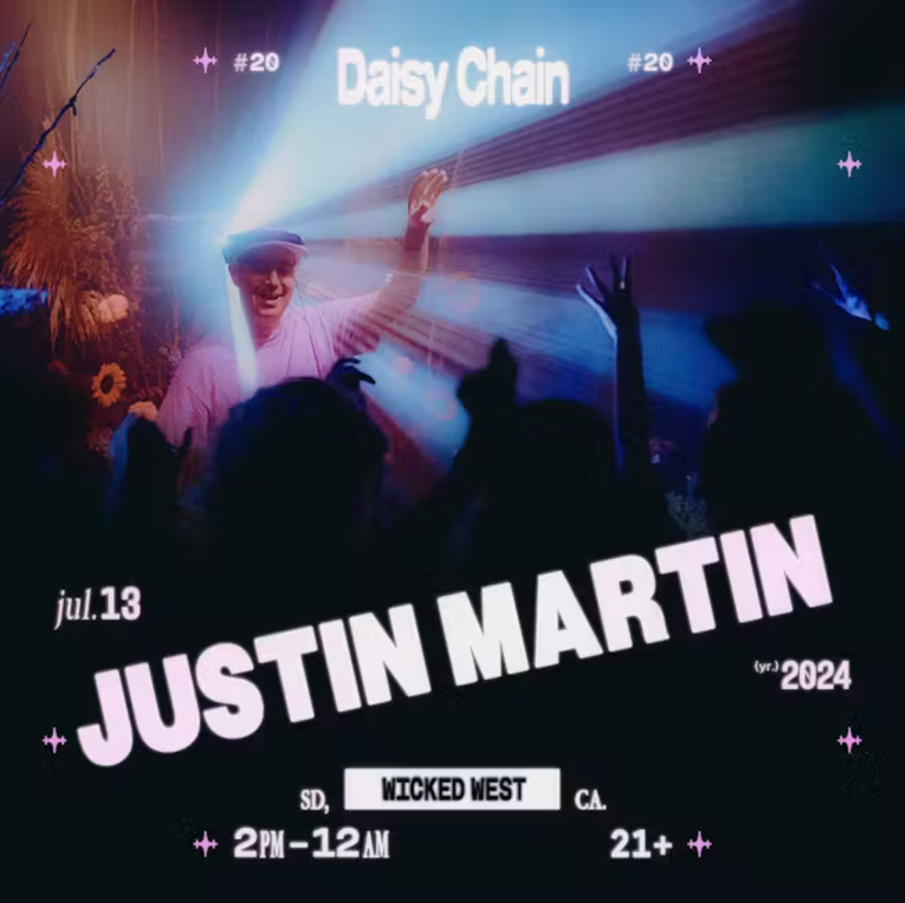 Daisy Chain #20 w/ Justin Martin - フライヤー表