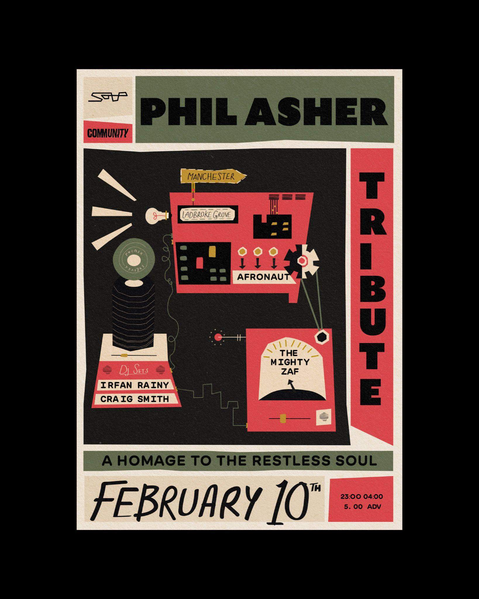 Community Phil Asher Tribute 2024 - フライヤー表
