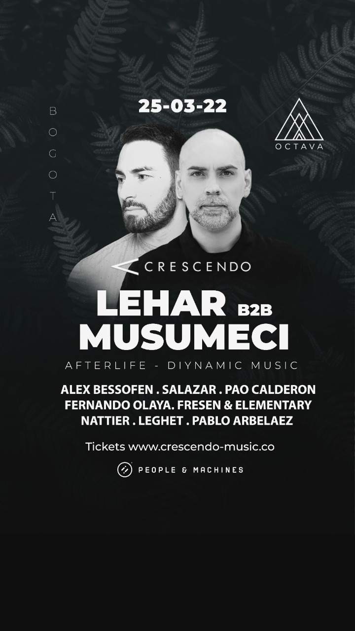 Lehar b2b Musumeci by Crescendo - フライヤー表