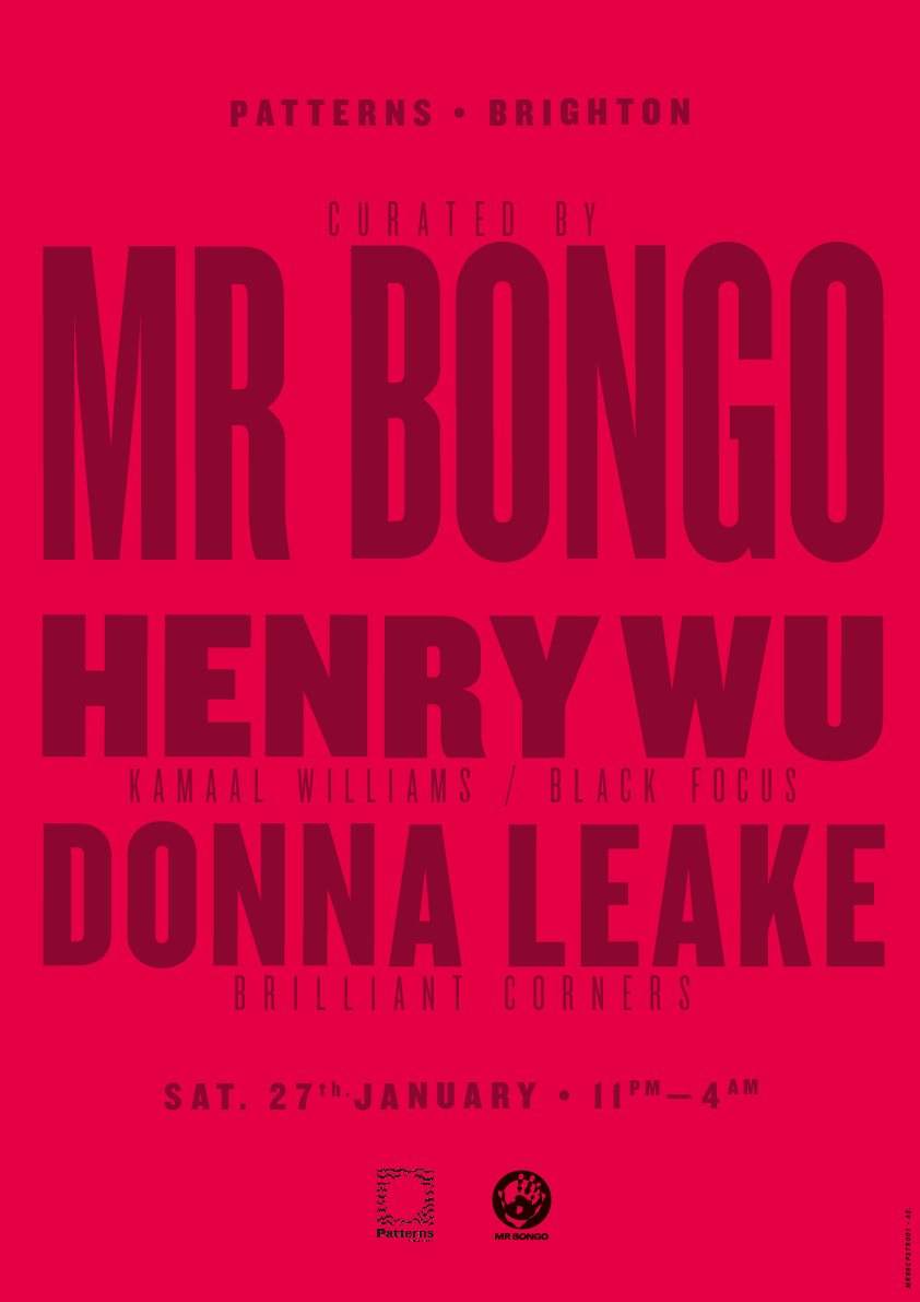 Patterns Curated by Mr Bongo with Henry Wu, Donna Leake & Discojuice DJs - Página frontal