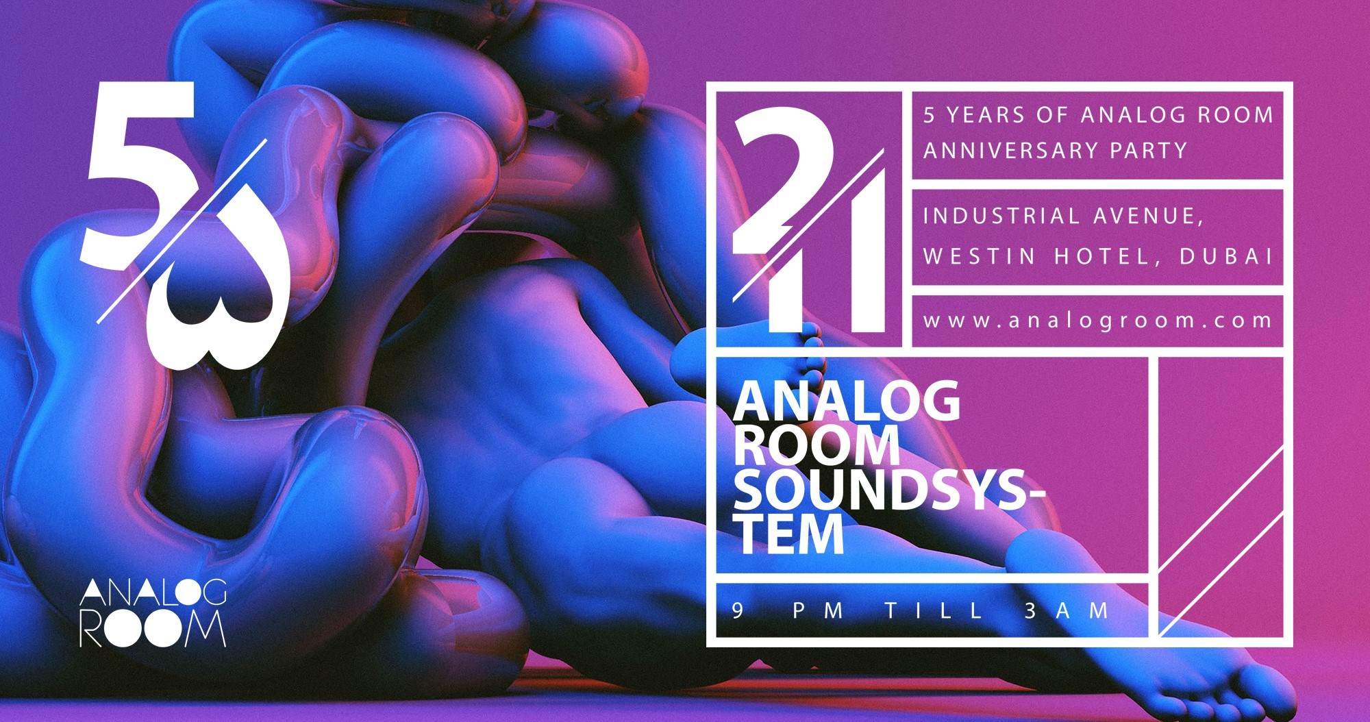 5 Years of Analog Room Anniversary Party - Página frontal