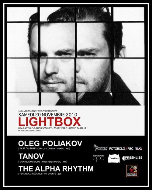 Oleg Poliakov, Tanov, The Alpha Rhythm Paris - Página frontal