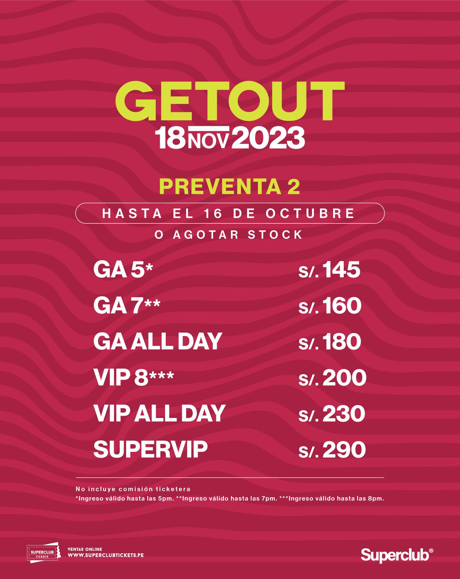 Get Out Festival - フライヤー裏