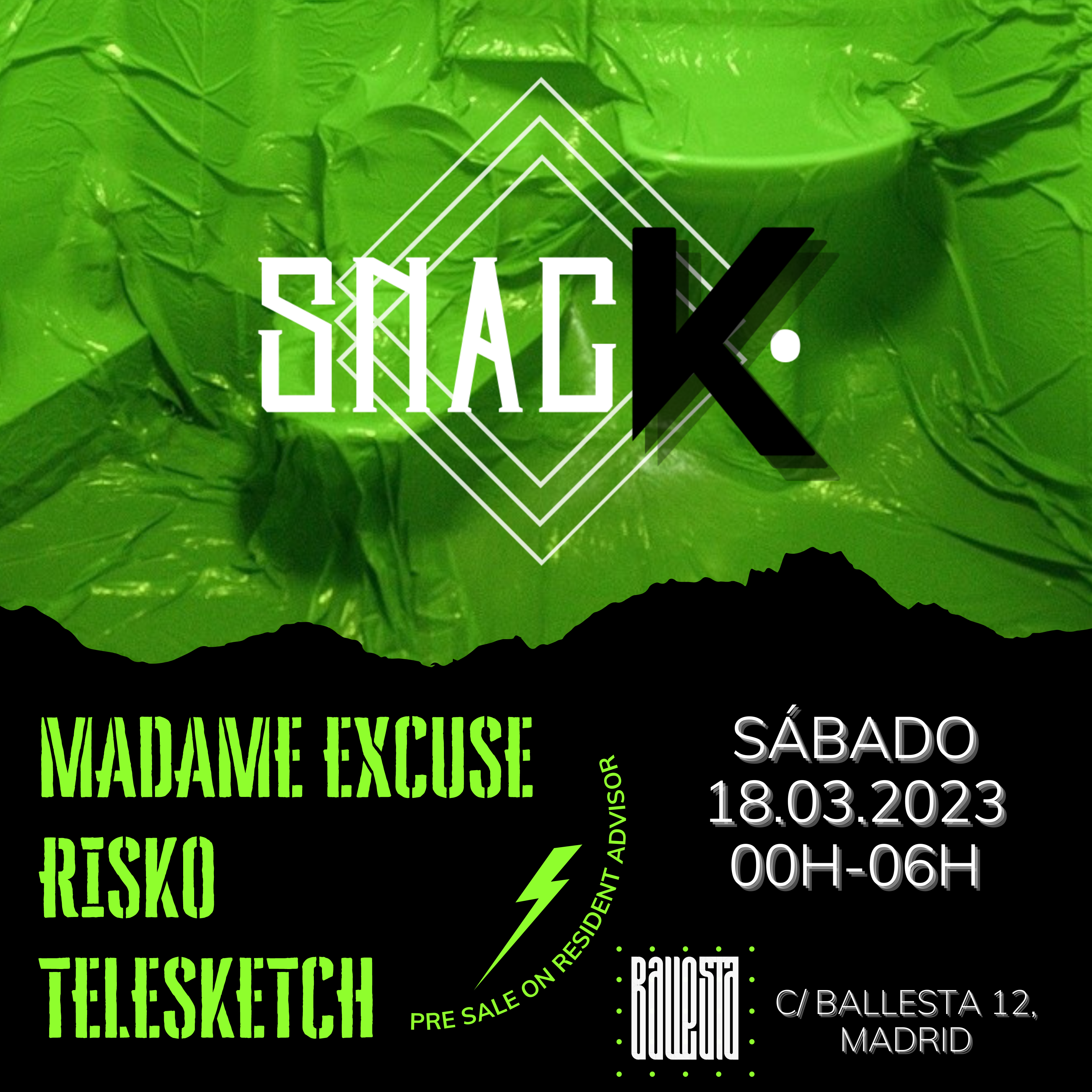 SNACK: Osman Risko Telesketch At Ballesta Club, Madrid ·