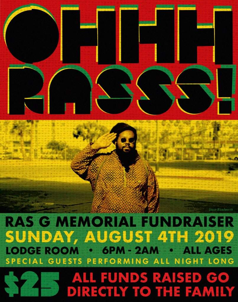 Ras G Memorial Fundraiser - Página frontal