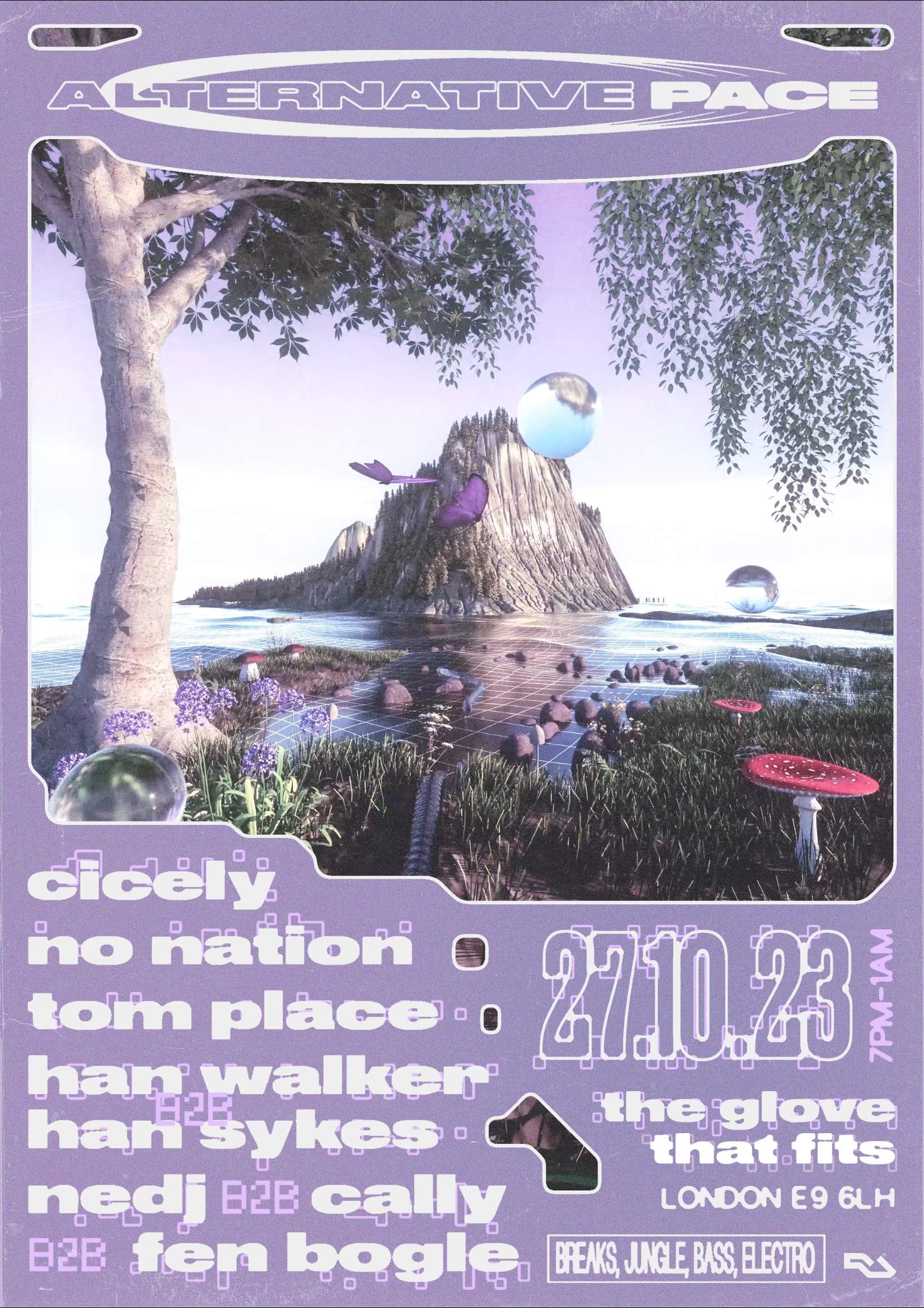 Alternative Pace: CICELY, Tom Place, No Nation + more - フライヤー表