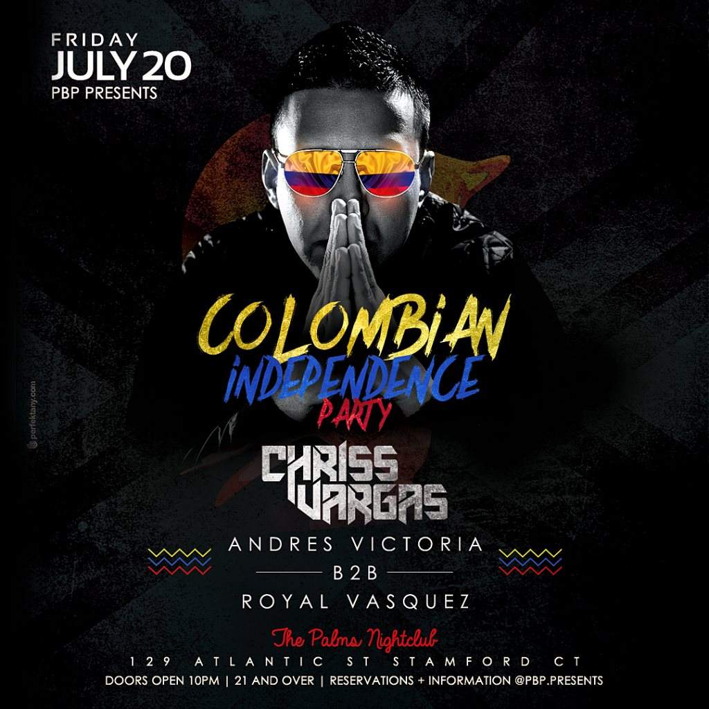 Colombian Independence Party with Chriss Vargas - フライヤー表