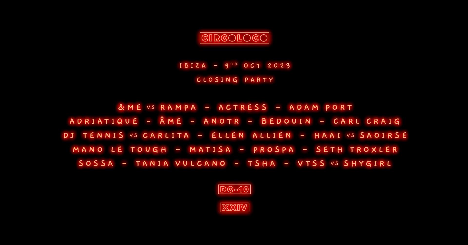 CircoLoco Ibiza - Closing Party - October 9th - Página frontal