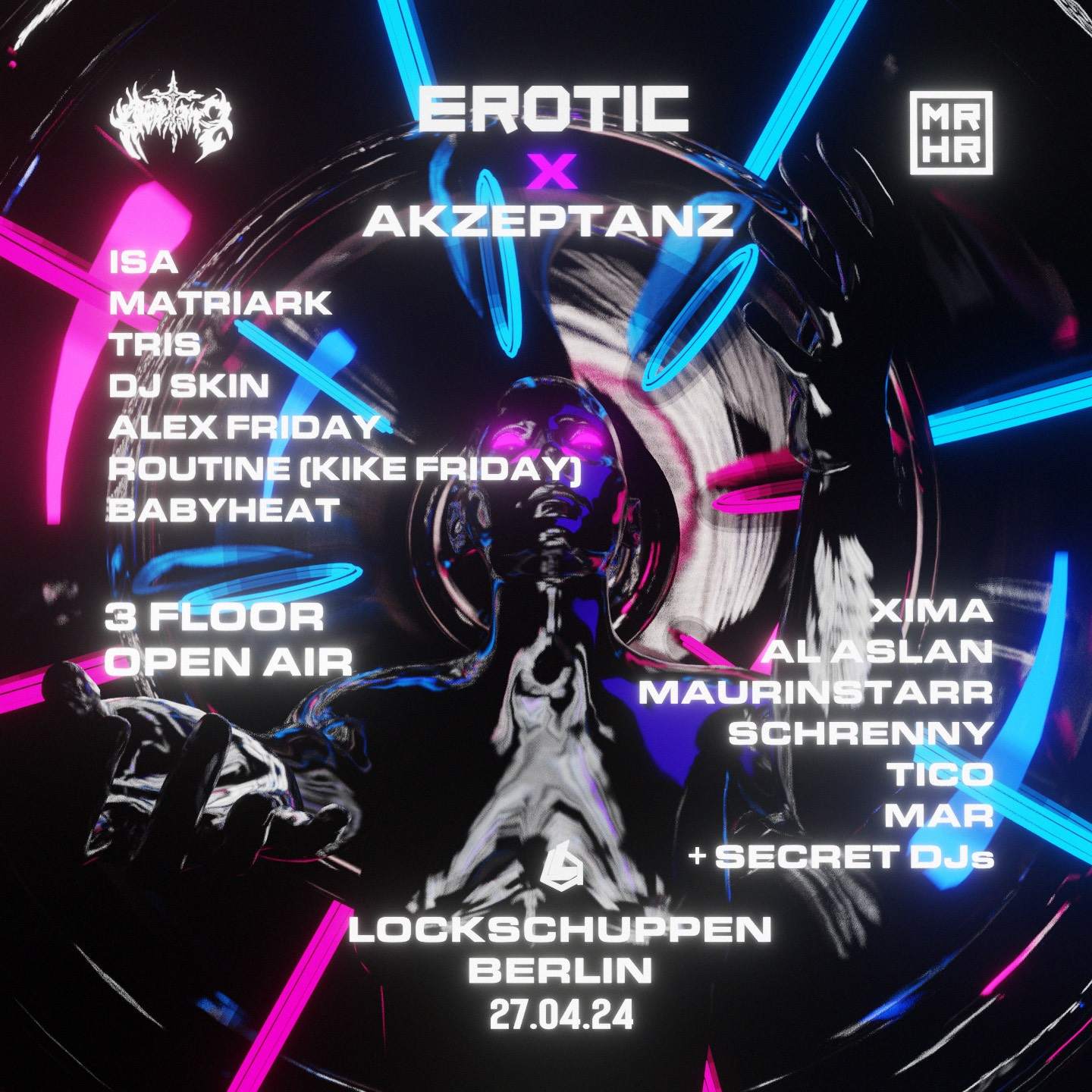 Erotic x Akzeptanz Open Air & Indoor w/ Matriark, TRIS, DJ SKIN, babyheat, ISA, Alex Friday,  - Página frontal