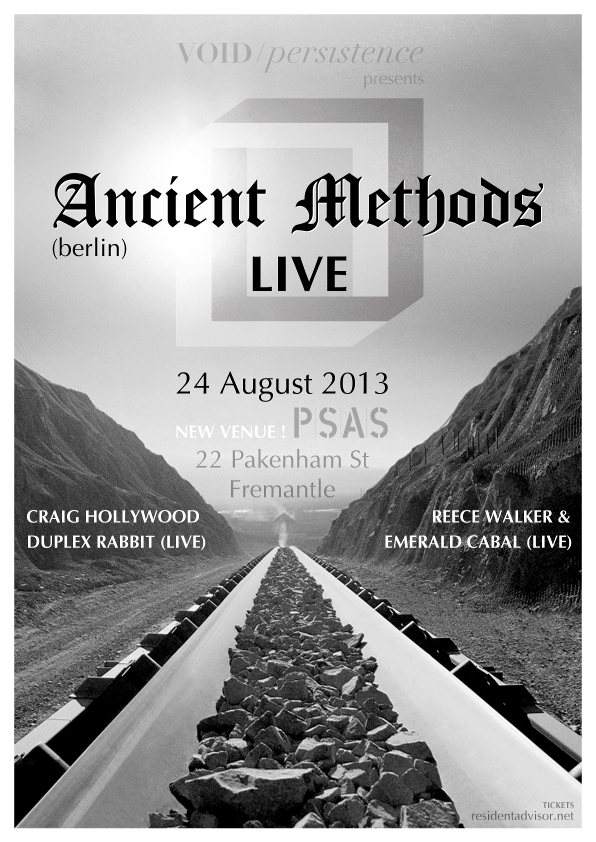 Ancient Methods - Live - Página frontal