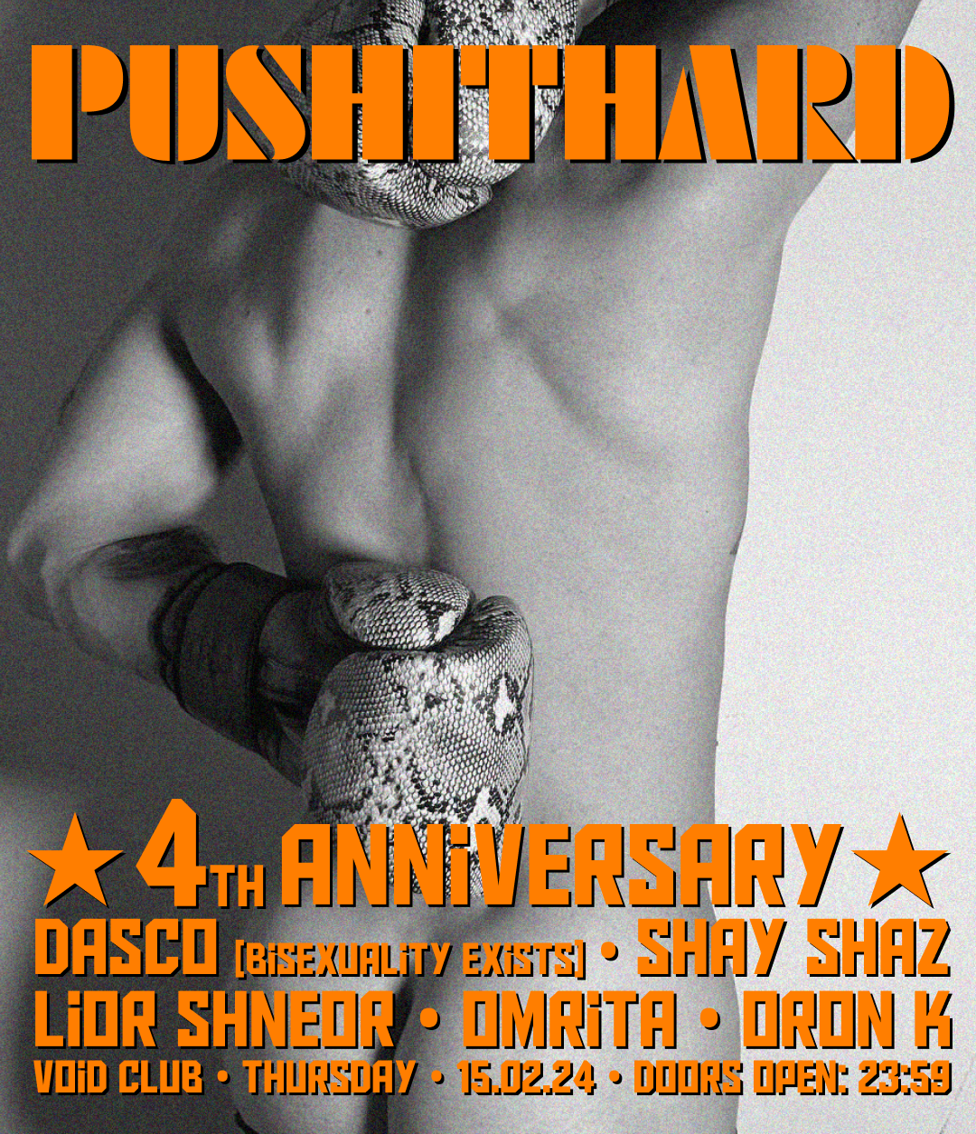 PUSHITHARD's Fourth Anniversary - フライヤー裏