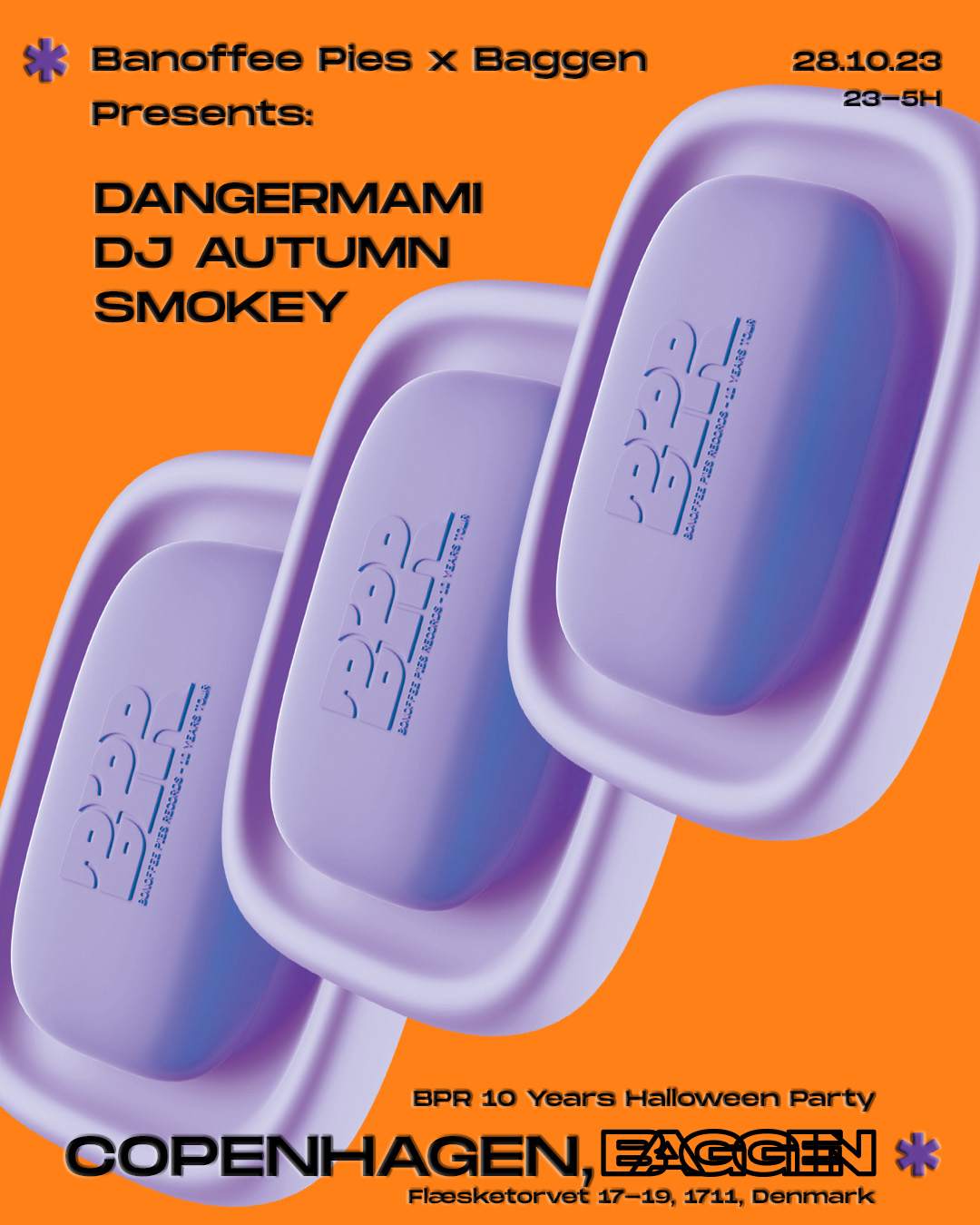 Banoffee Pies presents: Smokey, DJ Autumn, Dangermami - Página frontal