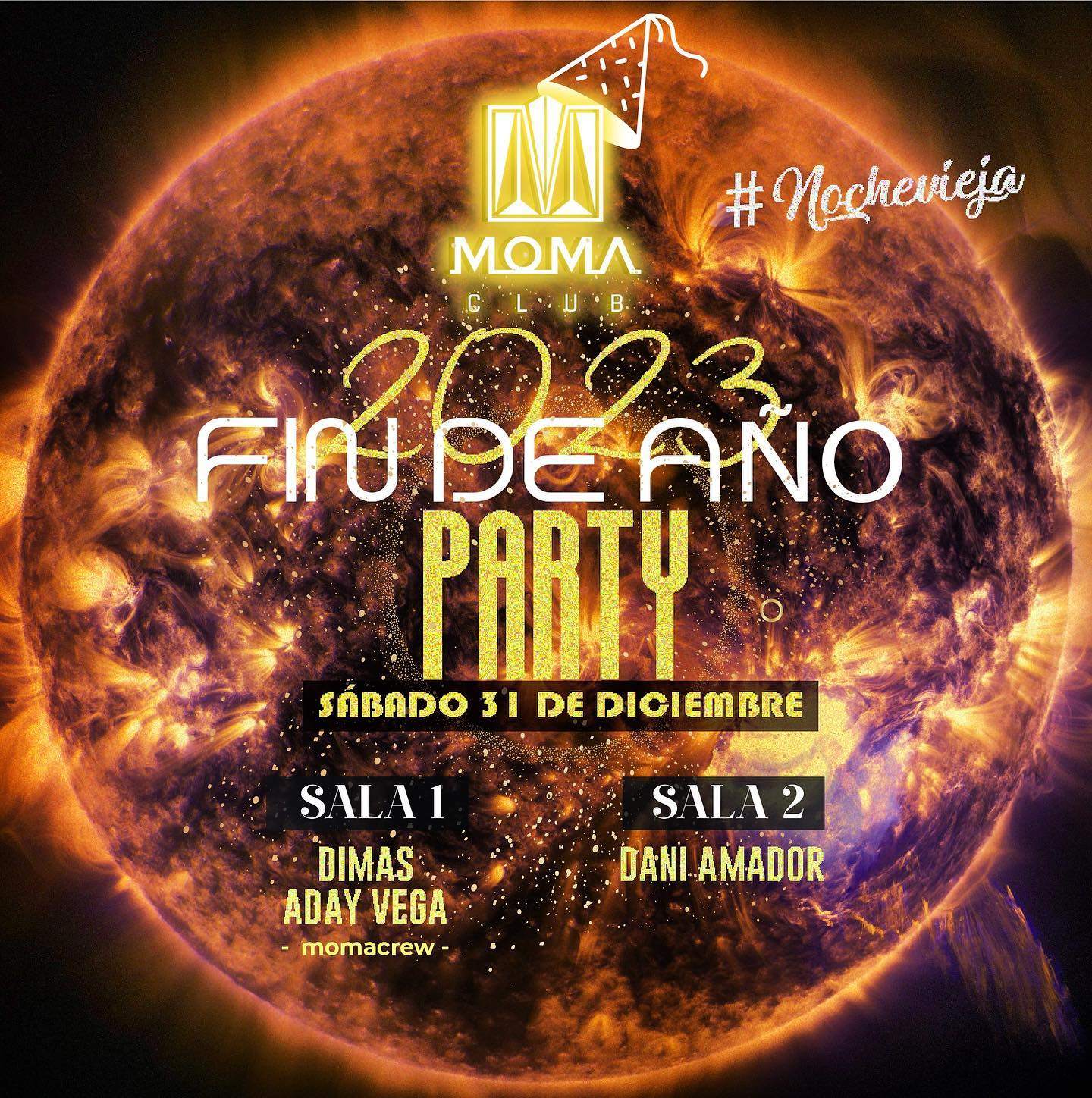 NYE: Dimas, Aday Vega, Dani Amador at Moma Club, Canary Islands
