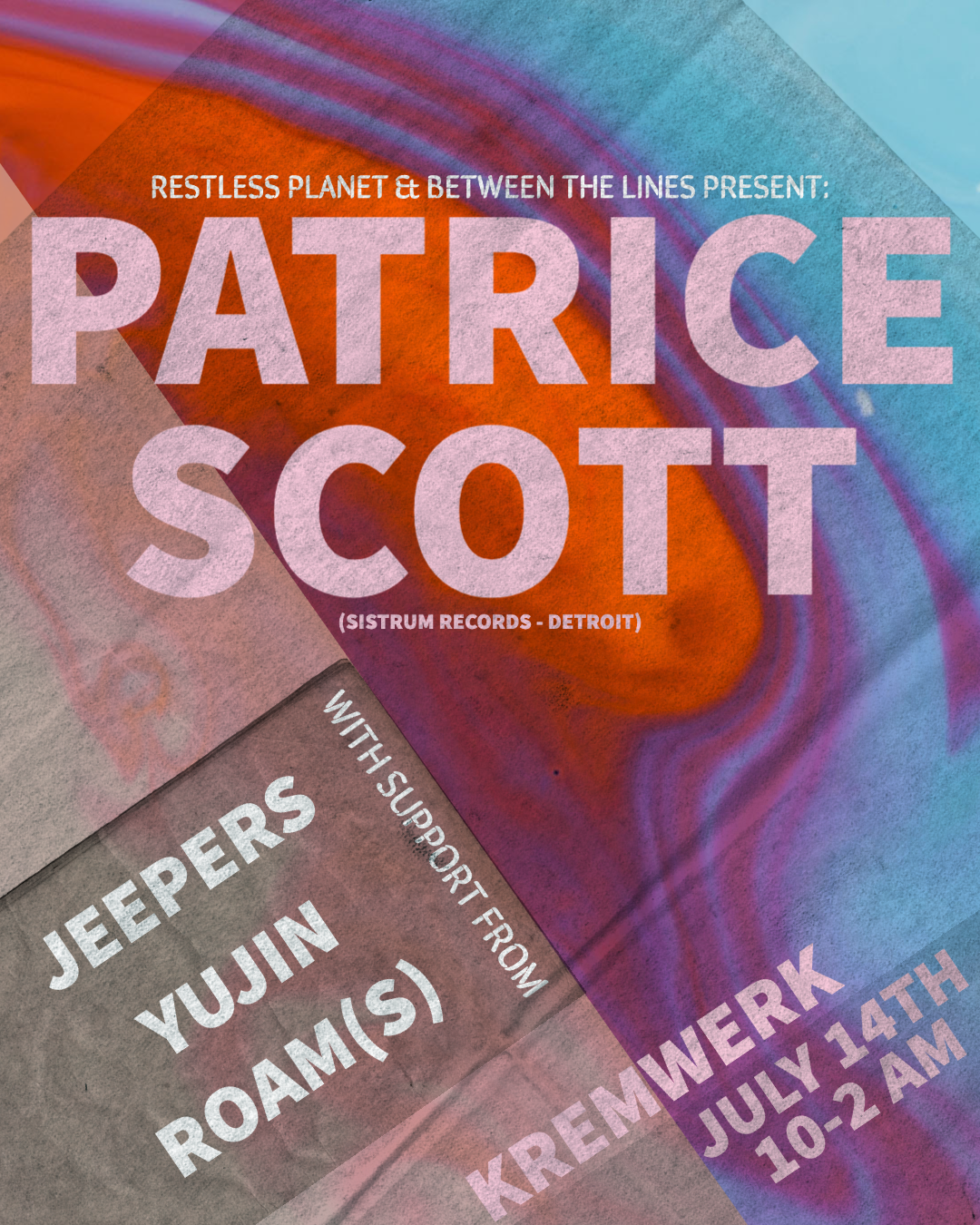 Restless Planet and BTL present: Patrice Scott - Página frontal