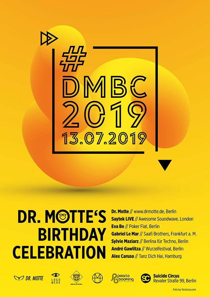 Dr. Motte's Birthday Celebration 2019 - フライヤー裏