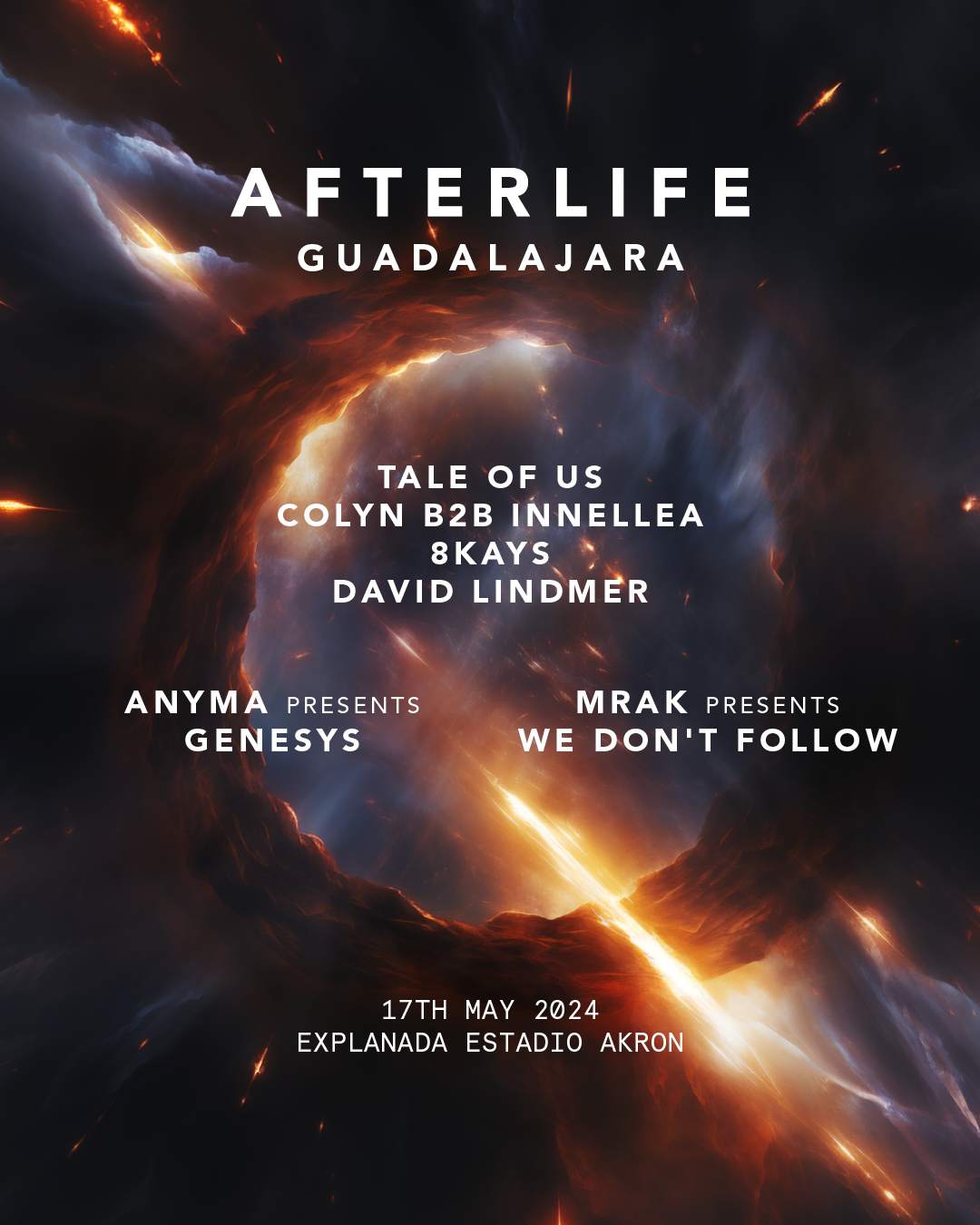 Afterlife Guadalajara 2024 - フライヤー裏