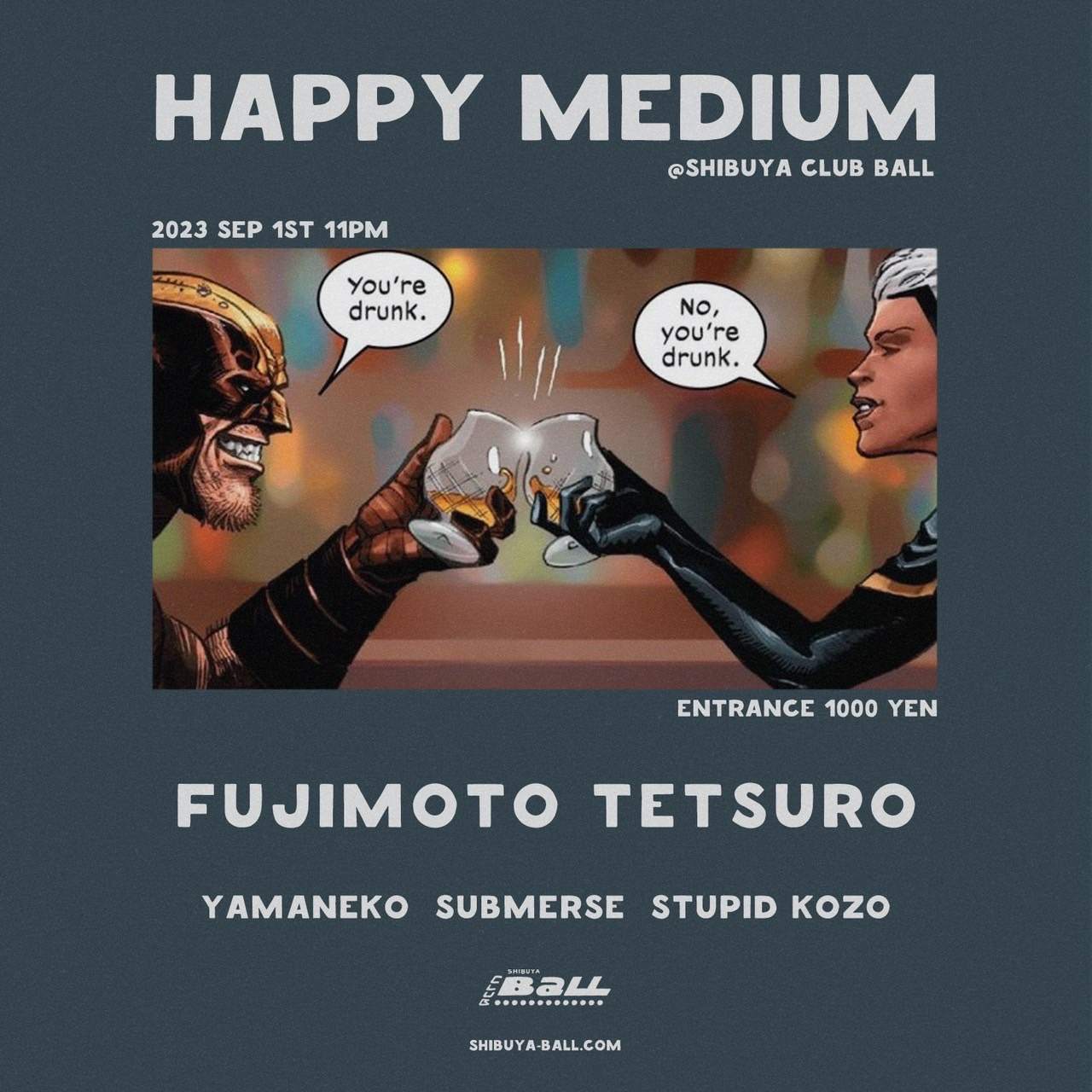 Happy Medium - フライヤー表