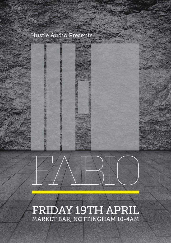 Hustle Audio presents Fabio - フライヤー表