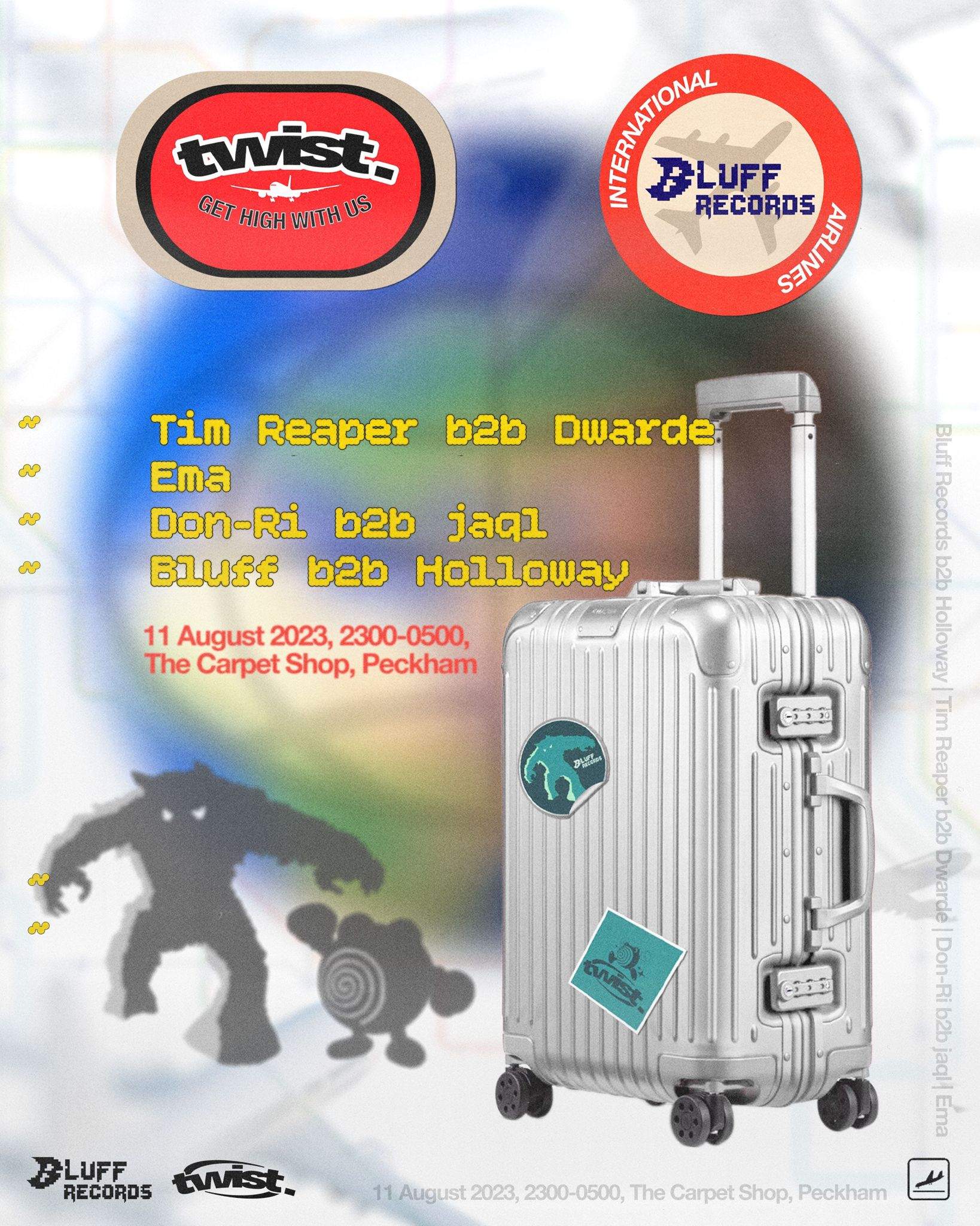 Bluff Records x Twist NYC Tim Reaper & Dwarde, Ema, Holloway, jaql