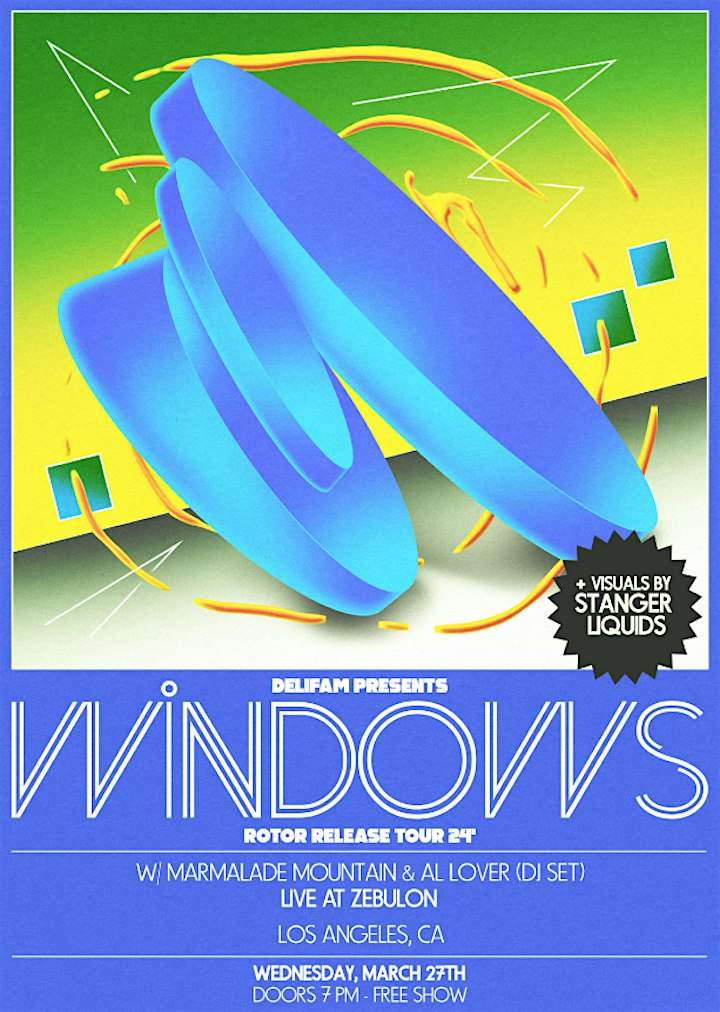 Windows w/ Marmalade Mountain & Al Lover - フライヤー表