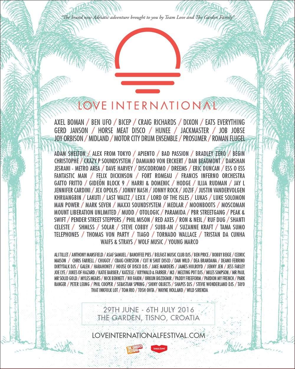 Love International Festival 2016 - Página frontal