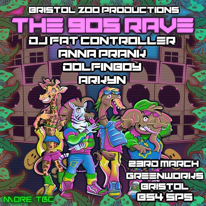 Bristol Zoo w/ DJ Fat Controller, Dolfinboy & more - フライヤー表