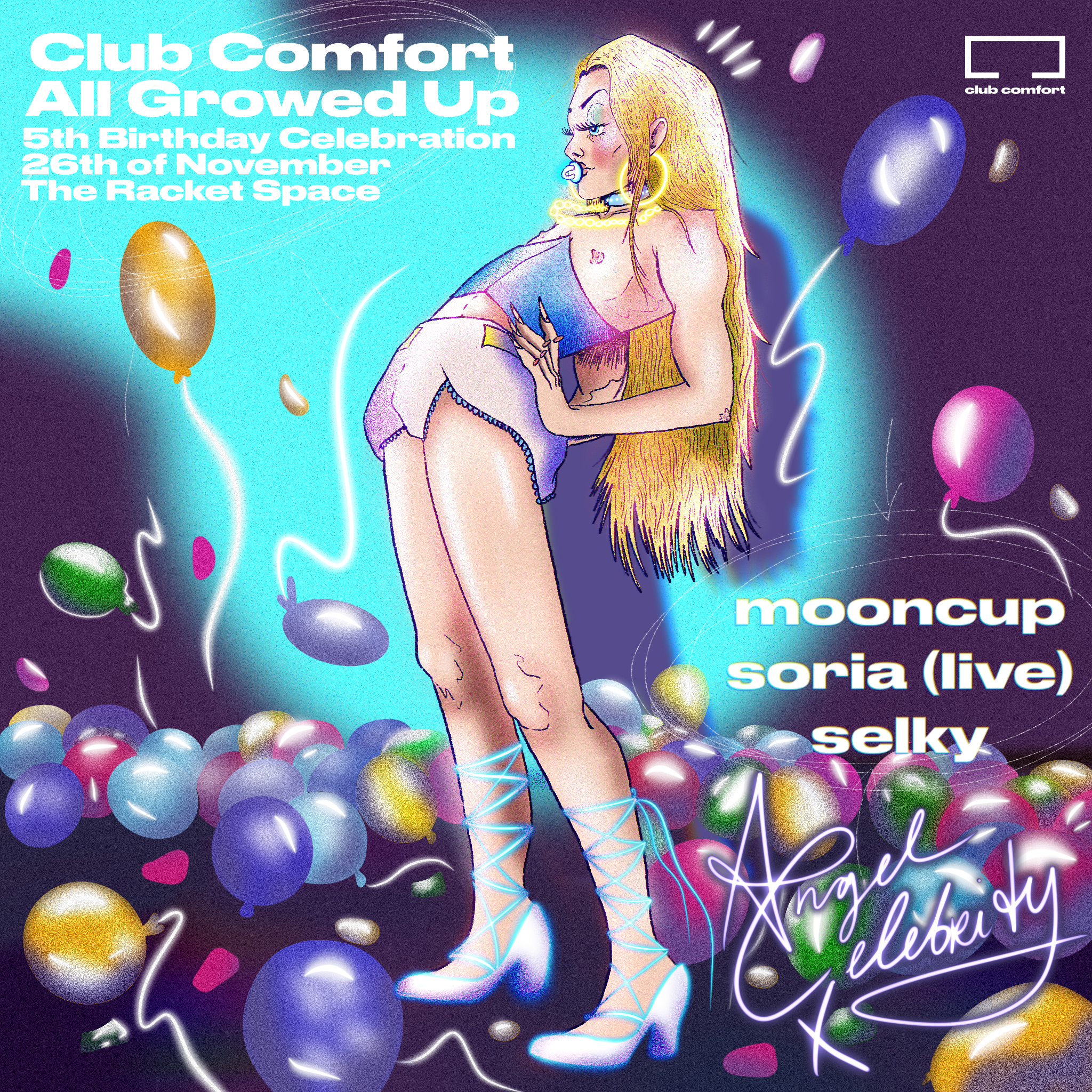 Club Comfort All Growed Up: 5th Birthday Bash - Página frontal