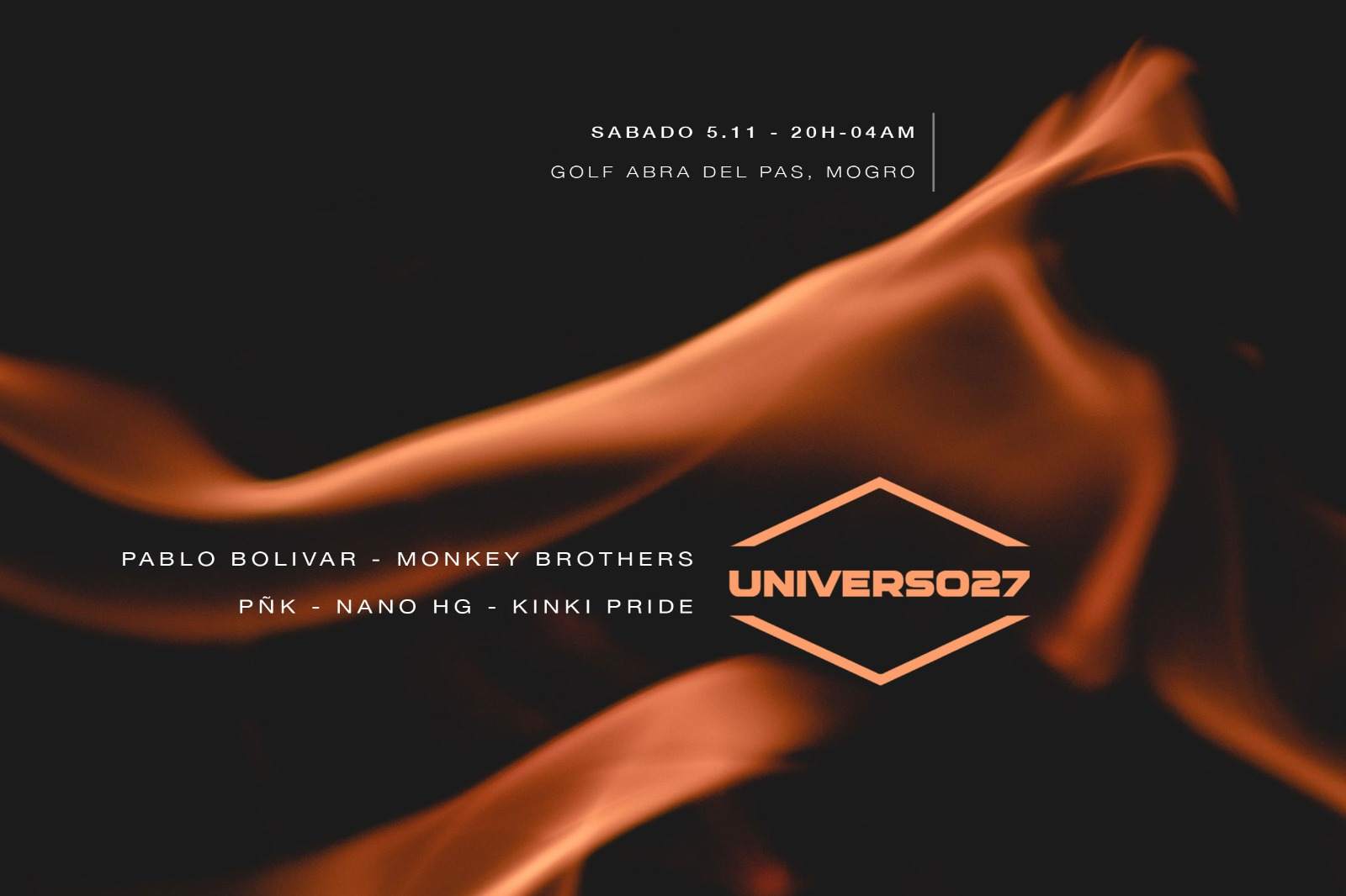 Universo27 presenta Fuego - フライヤー表