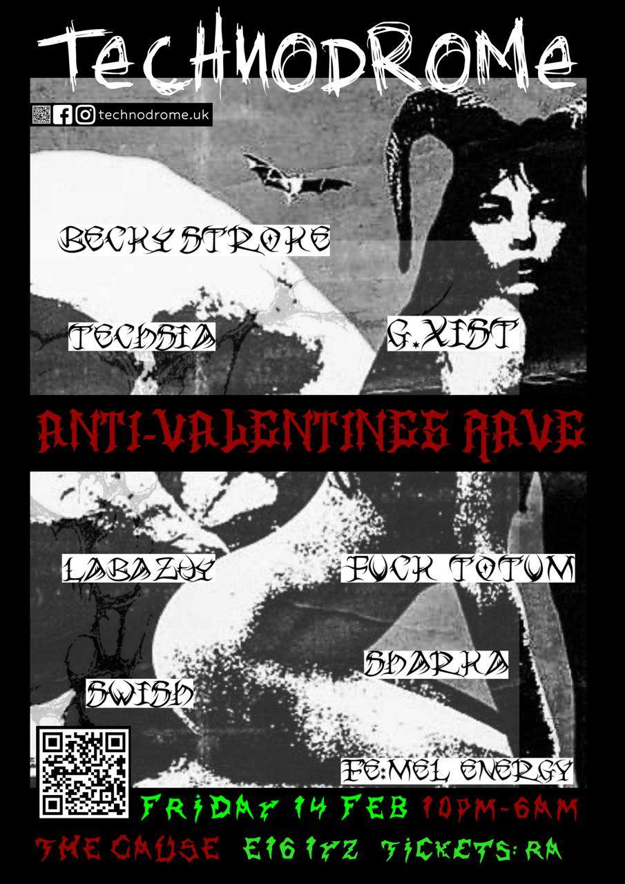 Technodrome: Anti-Valentines Rave at The Cause, London