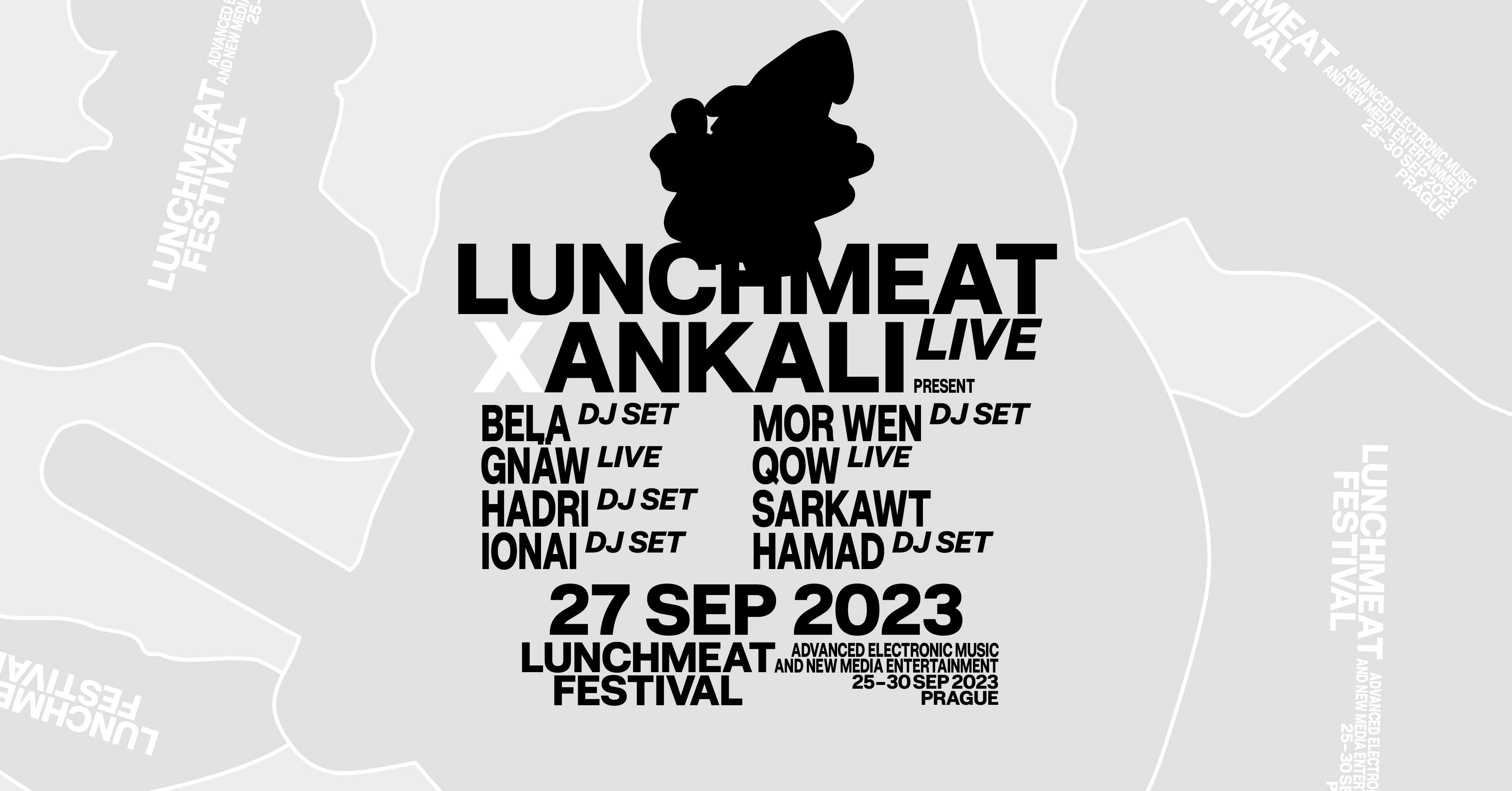 Lunchmeat x Ankali Live bela, Gnäw live, hadri, ionai, Mor Wen, Qow
