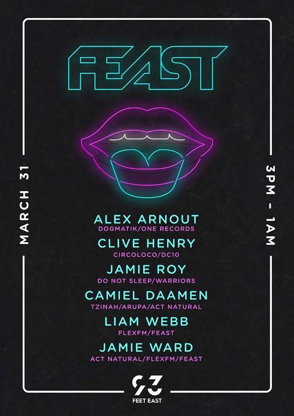 Feast with Alex Arnout and Clive Henry - フライヤー表