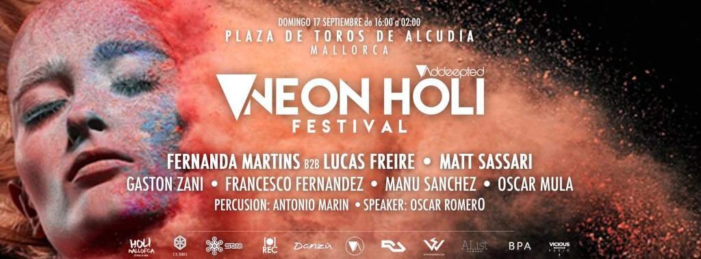 Addeepted Neon Holi Festival - Página trasera