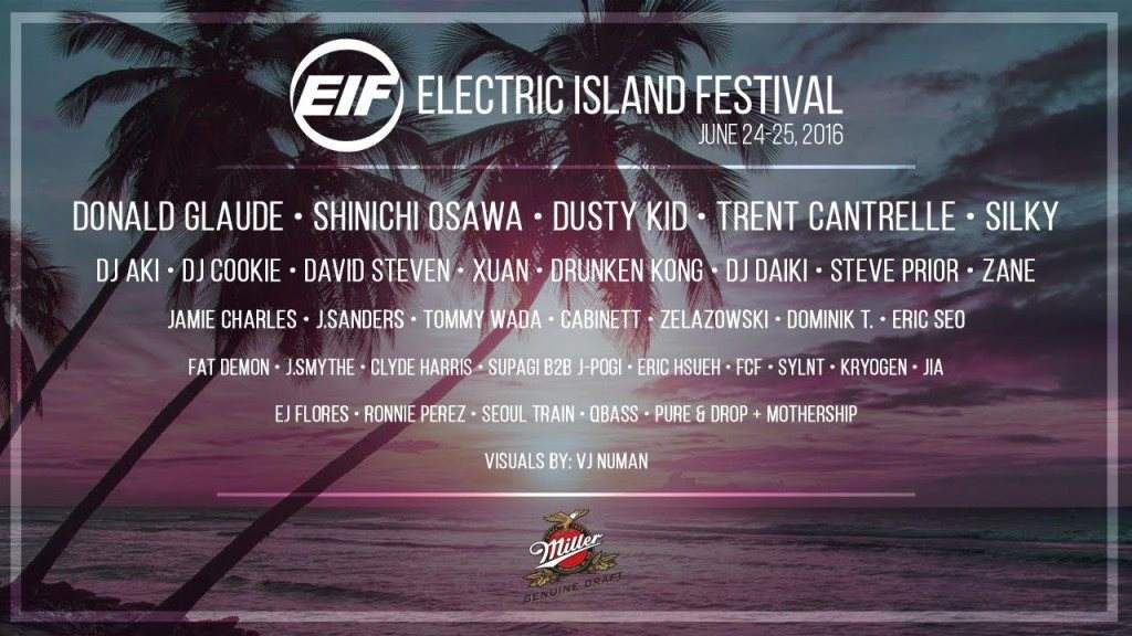 Electric Island Festival (EIF) - Guam 2016 - フライヤー表