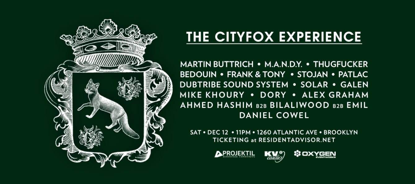 The Cityfox Experience: Martin Buttrich, M.A.N.D.Y., Thug***er, Bedouin, Frank & Tony, & More - Página frontal