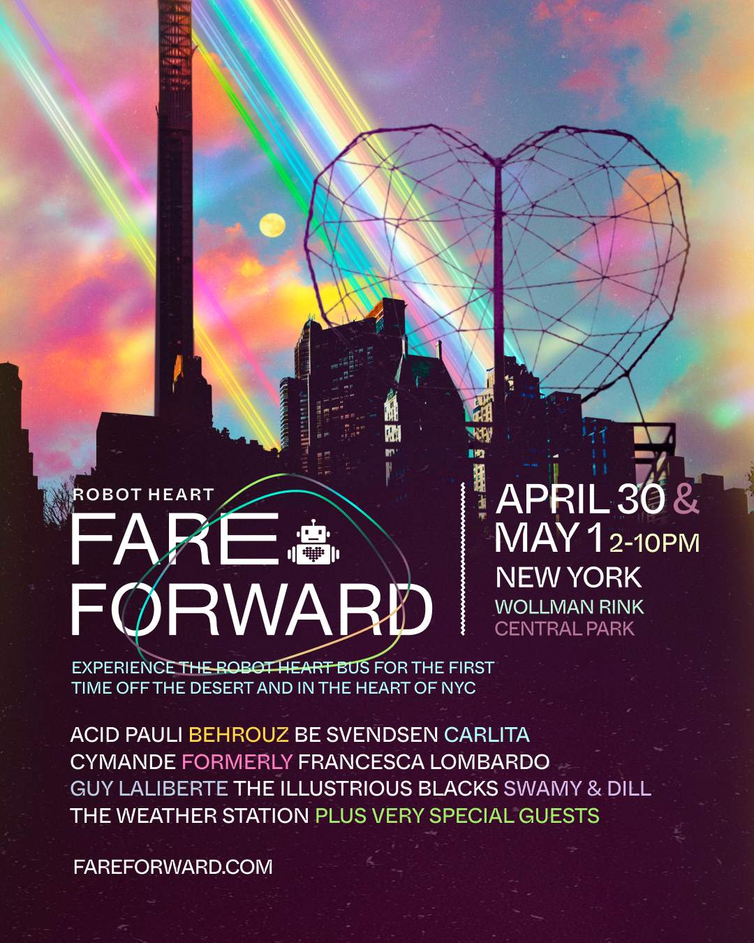 Robot Heart presents Fare Forward - フライヤー表