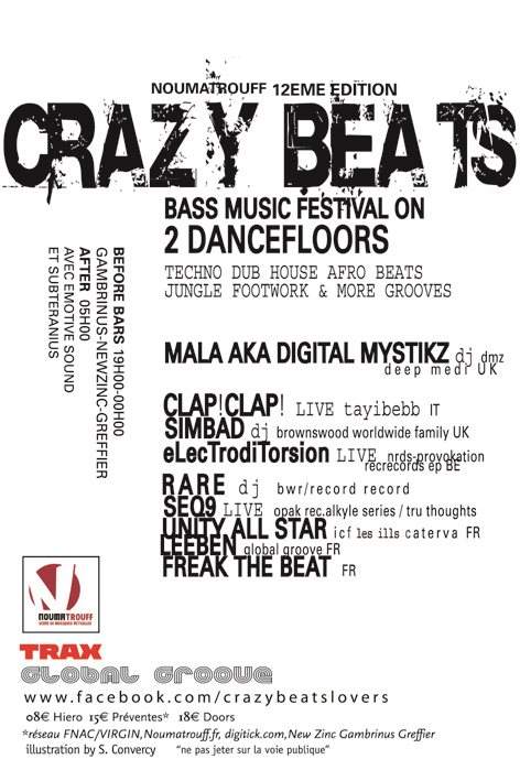 Crazy Beats 2015 - フライヤー裏