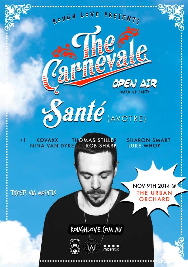 The Carnevale Open Air Warm Up - フライヤー表
