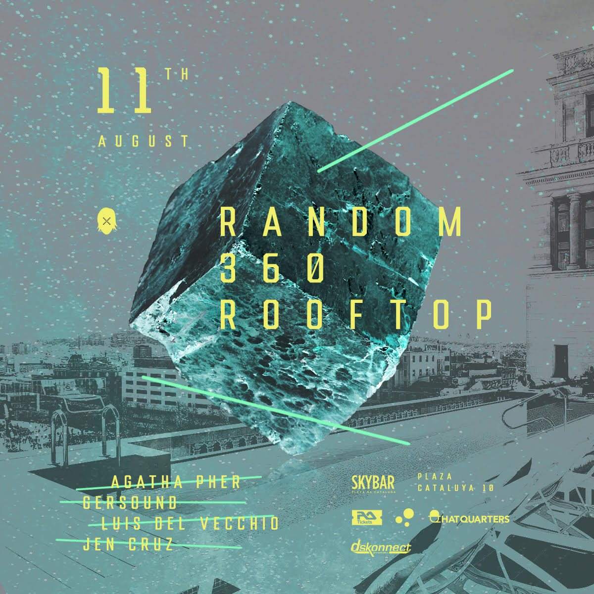 Random Rooftop - フライヤー表