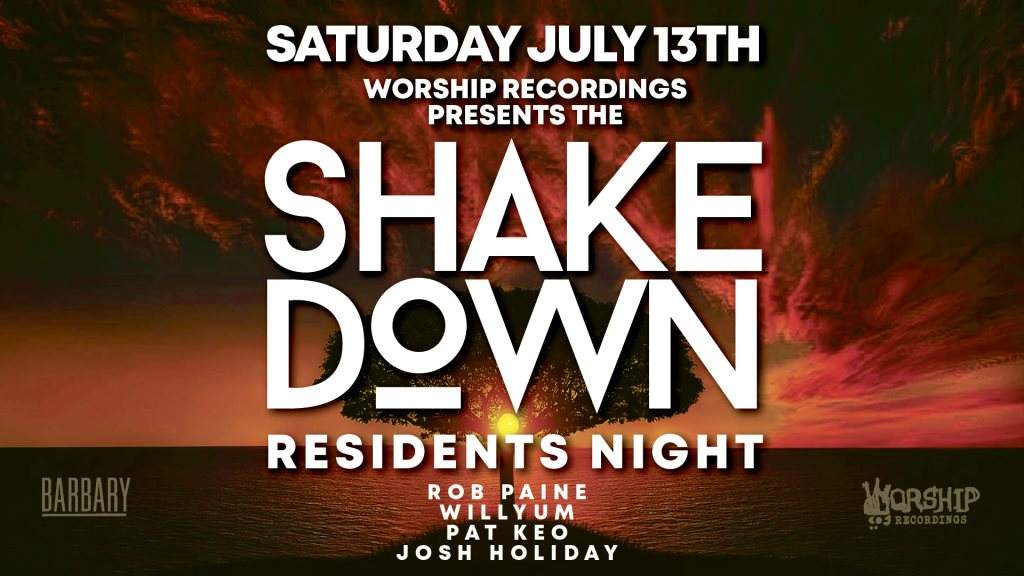 The Shakedown with Rob Paine, Willyum, Pat Keo, Josh Holiday - Página frontal