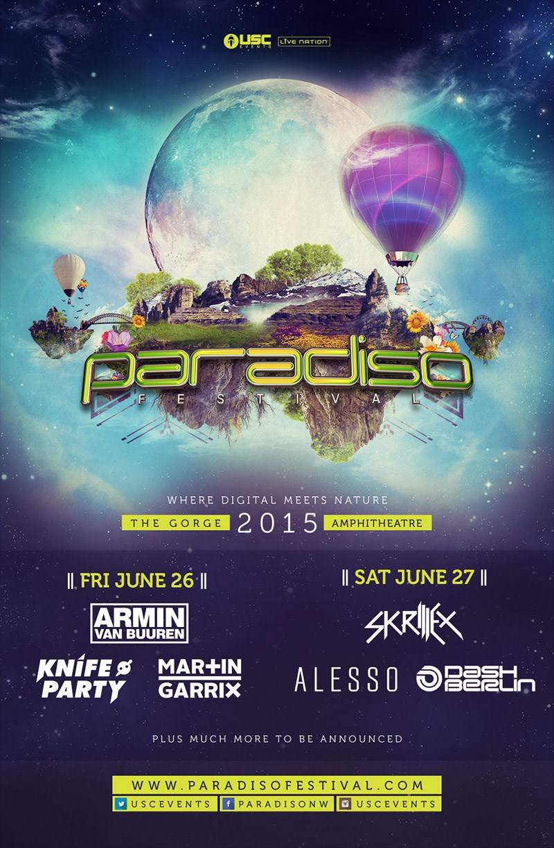 Paradiso Festival 2015 - Página frontal