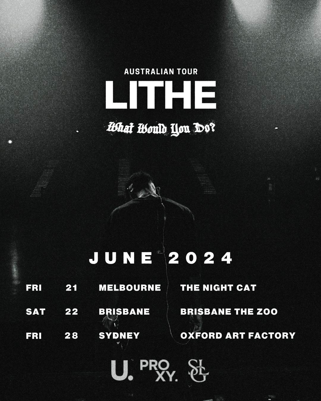 Lithe 'What Would You Do' Australian Tour 2024 - Melbourne - Página frontal