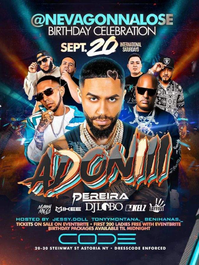 DJ Adoni Live - International Saturdays in Astoria Queens at Code ...