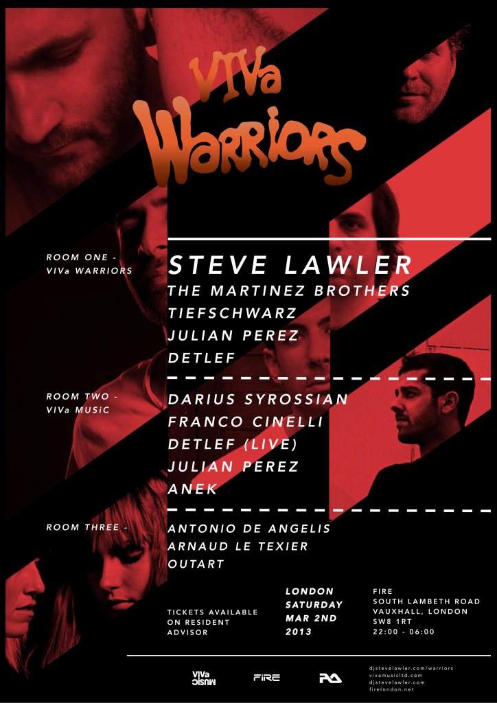 Viva Warriors with Steve Lawler, The Martinez Brothers, Tiefschwarz, Darius Syrossian - Página frontal