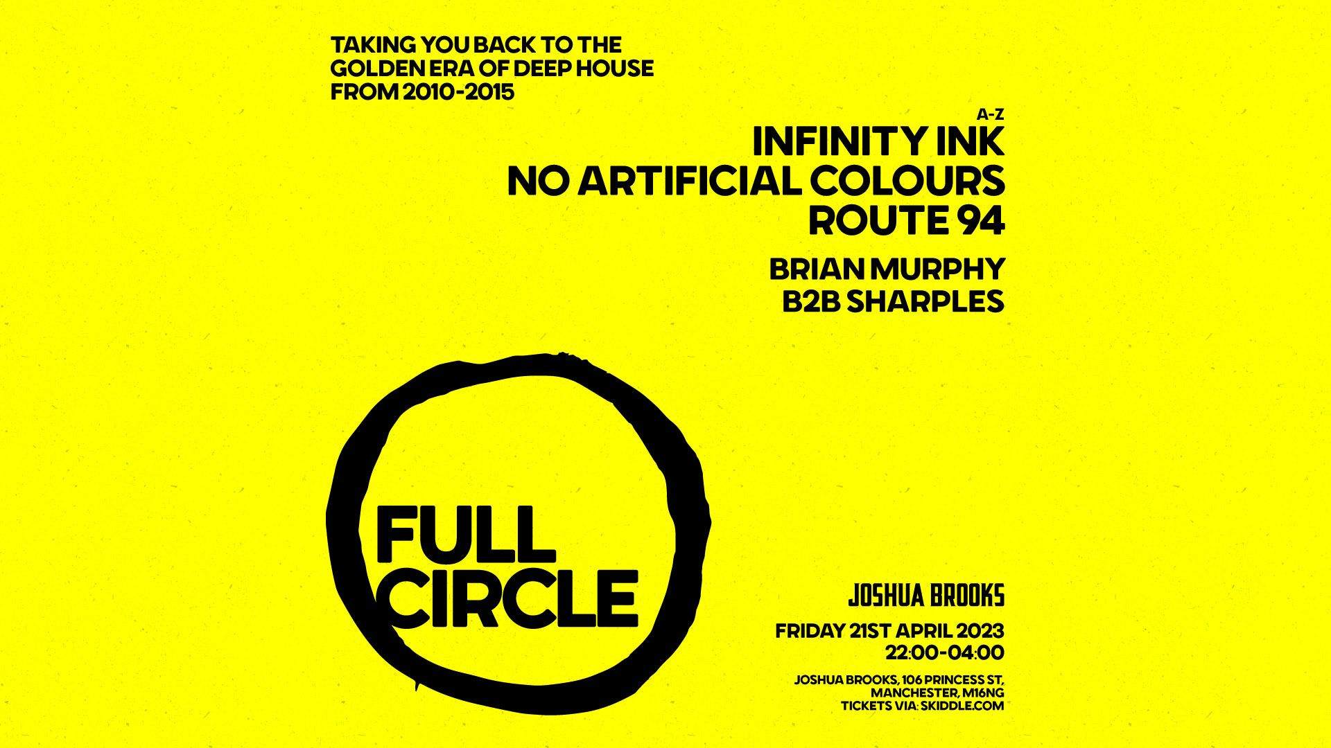 Full Circle with Route 94, Infinity Ink, No Artificial Colours - フライヤー表