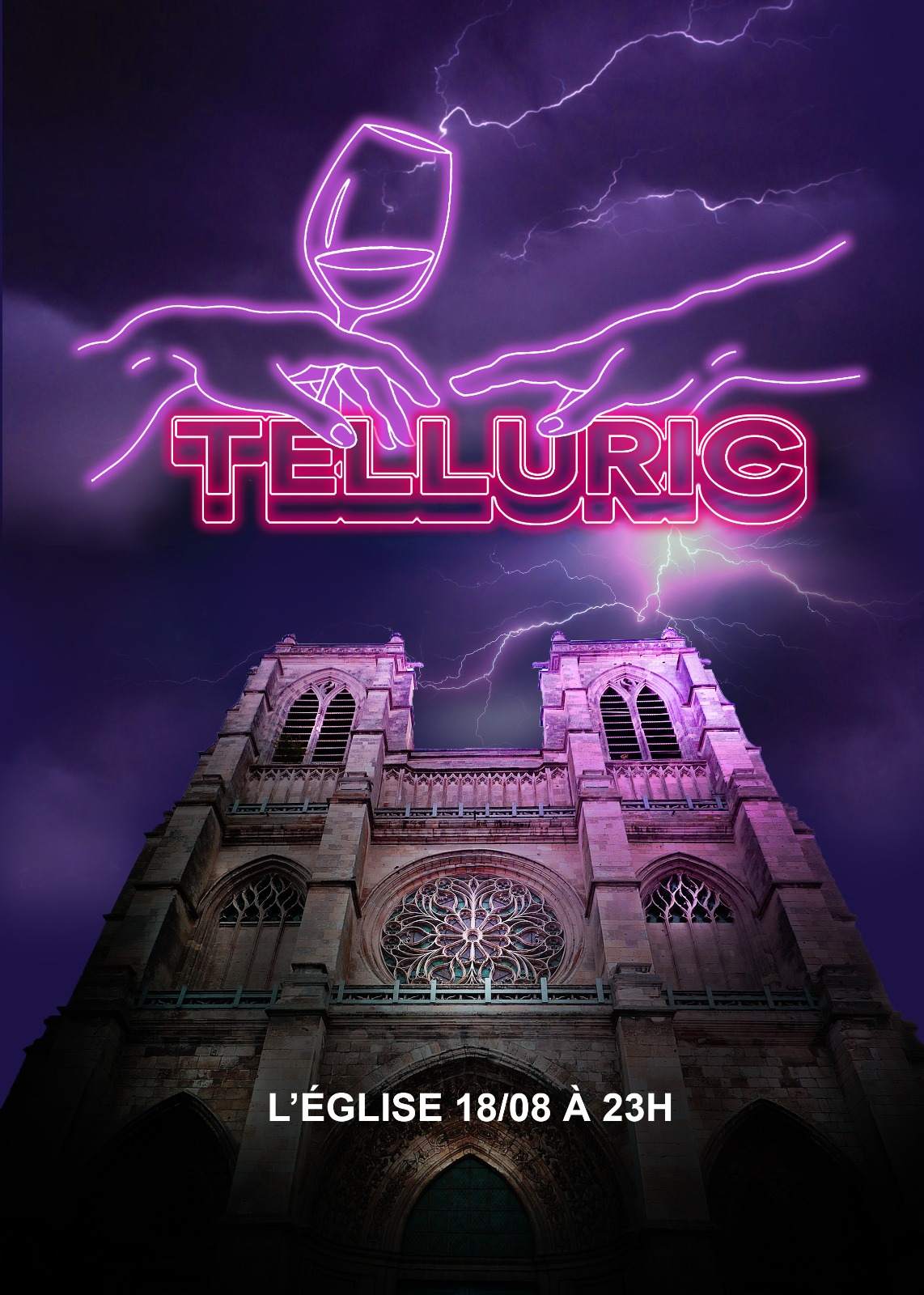 Telluric x L'église: Rave Divine - フライヤー表