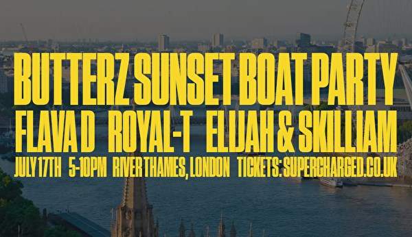 Supercharged X Butterz Summer Sunset Boat Party - Página frontal