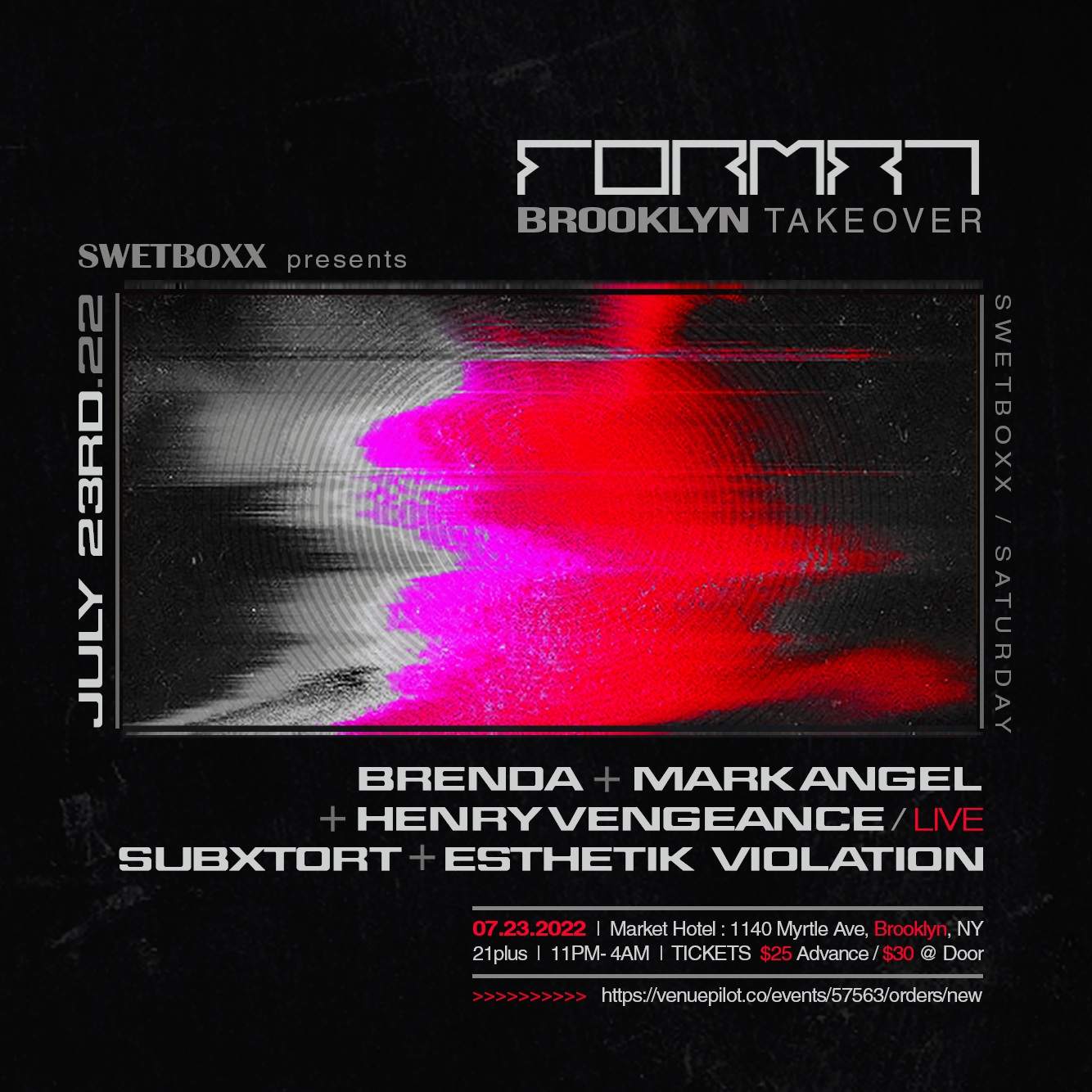 SWETBOXX PRESENTS: FORMAT BROOKLYN TAKEOVER - フライヤー表