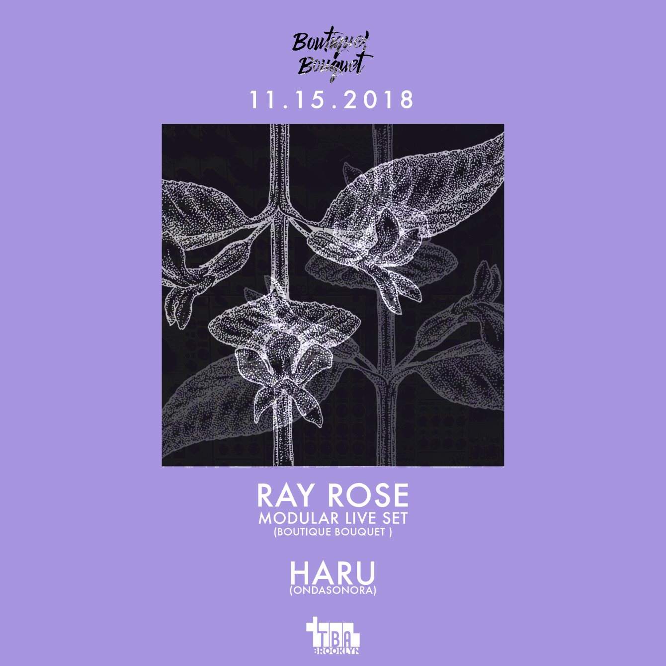 Boutique Bouquet with Ray Rose / Haru - フライヤー表