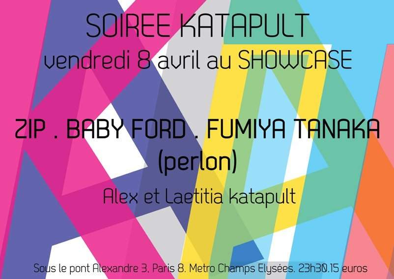 Katapult and Karat present Perlon Night with Zip, Fumiya Tanaka, Baby Ford - Página frontal