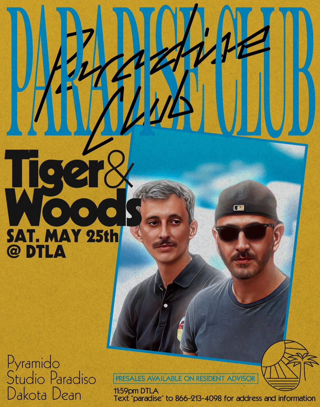 Paradise Club: Tiger & Woods - フライヤー表
